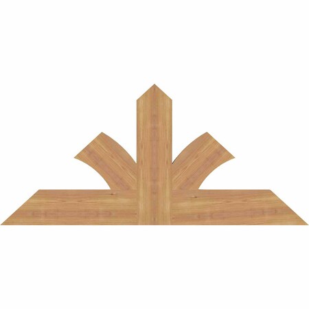 Ekena Millwork Richland Timber Gable Bracket, Western Red Cedar, 48"W x 22"H x 1 1/2"D x 5 1/2"F, 11/12 Pitch GBW048X22X0206RIC00SWR